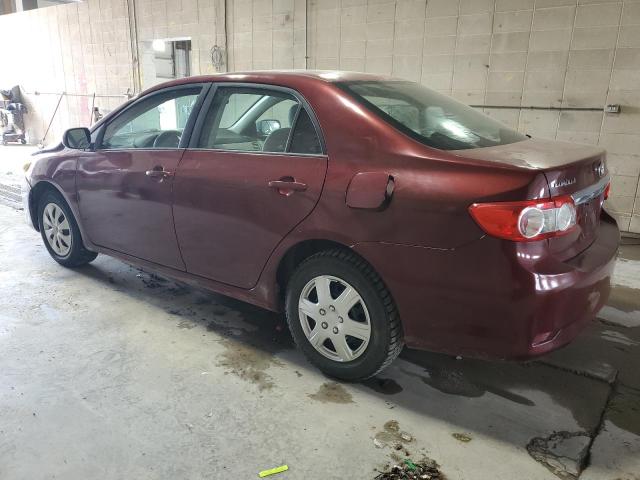 2T1BU4EE1BC586581 - 2011 TOYOTA COROLLA BASE RED photo 2