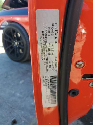 2C3CDZFJ1HH540815 - 2017 DODGE CHALLENGER R/T 392 ORANGE photo 12