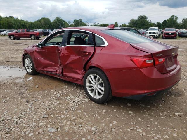 1G1ZD5ST3JF166391 - 2018 CHEVROLET MALIBU LT MAROON photo 2