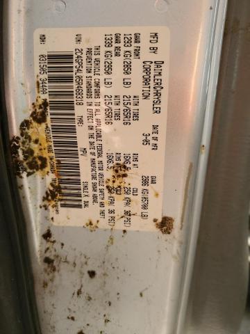 2C4GP54L05R468318 - 2005 CHRYSLER TOWN & COU TOURING SILVER photo 13