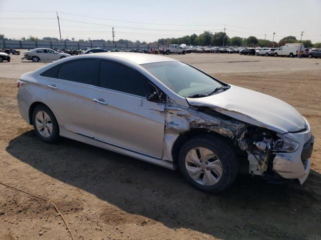 KMHEC4A49FA137975 - 2015 HYUNDAI SONATA HYBRID SILVER photo 4