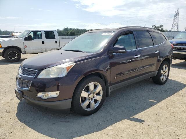 1GNLVHED4AS132636 - 2010 CHEVROLET TRAVERSE LTZ PURPLE photo 1