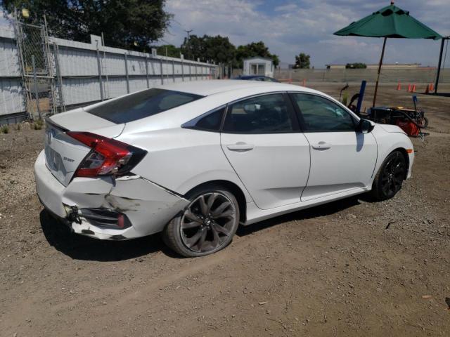 19XFC2F82KE210829 - 2019 HONDA CIVIC SPORT WHITE photo 3