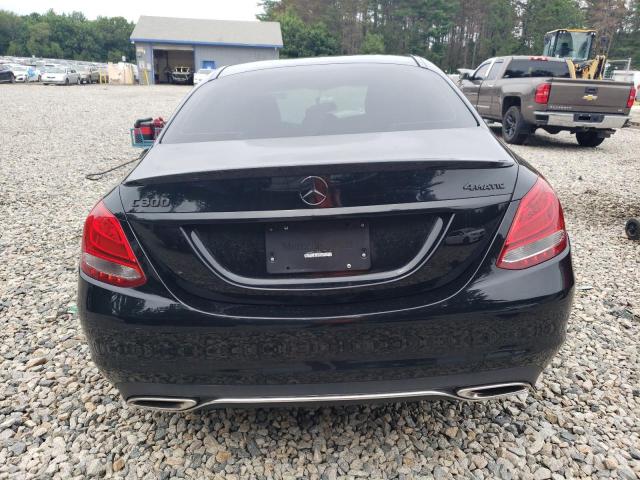55SWF4KB2JU274557 - 2018 MERCEDES-BENZ C 300 4MATIC BLACK photo 6