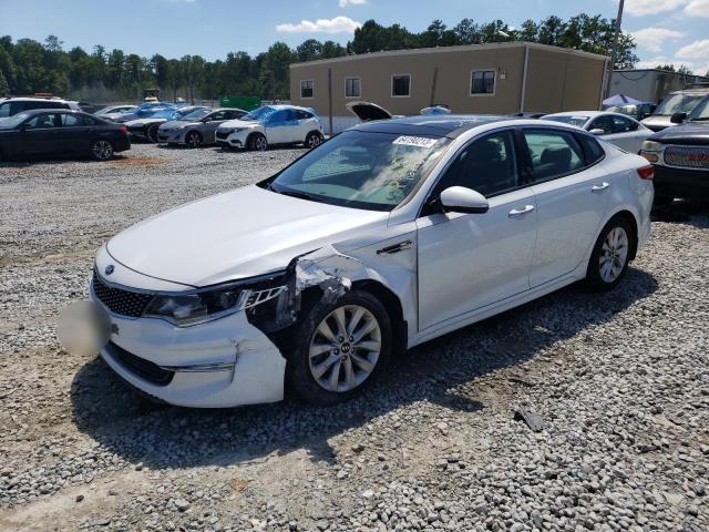 5XXGU4L35GG090609 - 2016 KIA OPTIMA EX WHITE photo 1