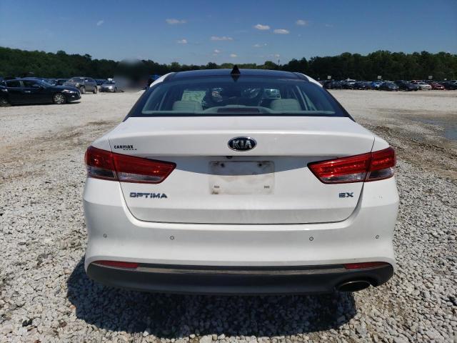 5XXGU4L35GG090609 - 2016 KIA OPTIMA EX WHITE photo 6