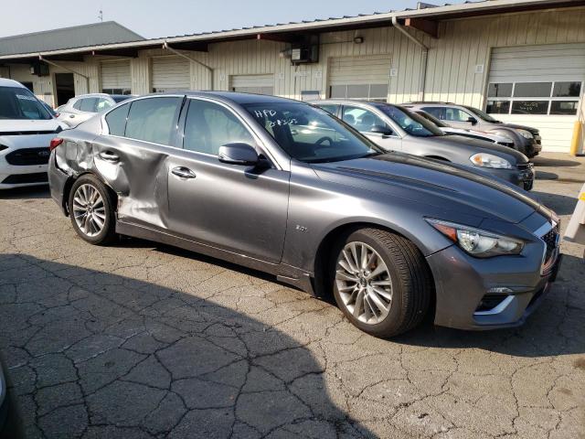 JN1EV7AR9JM433147 - 2018 INFINITI Q50 LUXE GRAY photo 4