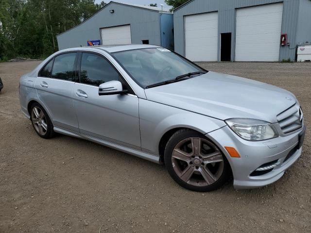 WDDGF8BB9BF582650 - 2011 MERCEDES-BENZ C 300 4MATIC SILVER photo 4