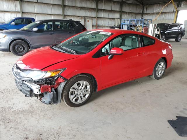 2HGFG3B56FH518961 - 2015 HONDA CIVIC LX RED photo 1