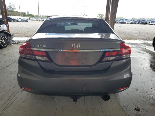 19XFB2F51DE032651 - 2013 HONDA CIVIC LX GRAY photo 6