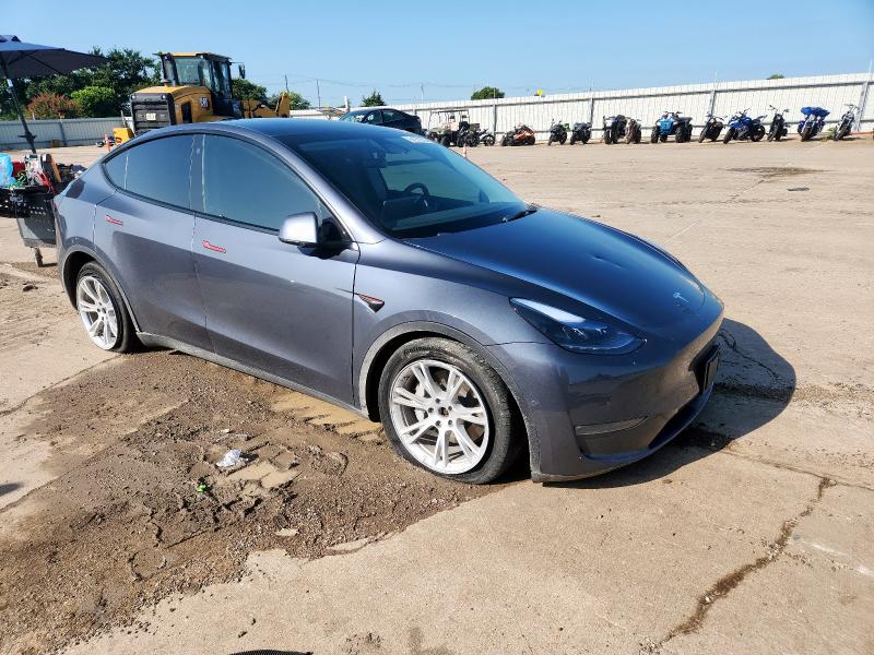 5YJYGDEE7MF087851 - 2021 TESLA MODEL Y Сірий фото 4