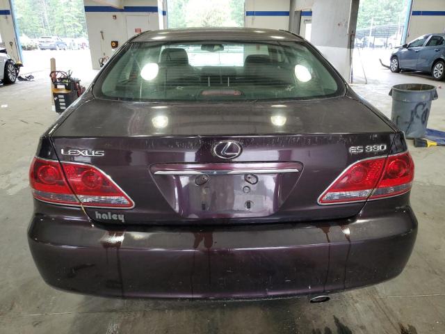 JTHBA30G955129562 - 2005 LEXUS ES 330 MAROON photo 6