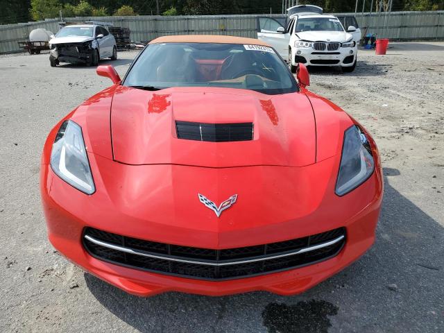 1G1YF3D79E5121560 - 2014 CHEVROLET CORVETTE STINGRAY 3LT RED photo 5