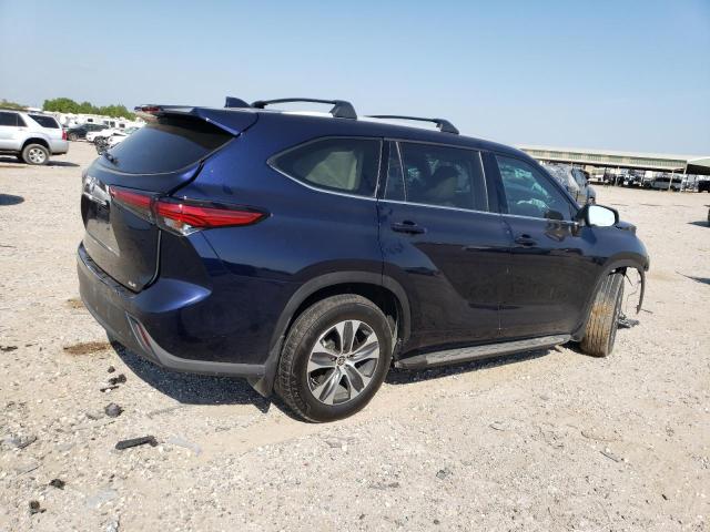 5TDGZRAH0NS136078 - 2022 TOYOTA HIGHLANDER XLE Կապույտ լուսանկար 3