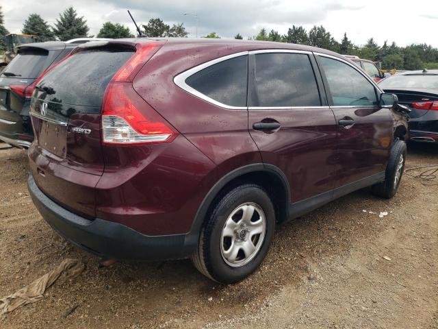 5J6RM4H38EL067303 - 2014 HONDA CR-V LX BURGUNDY photo 3