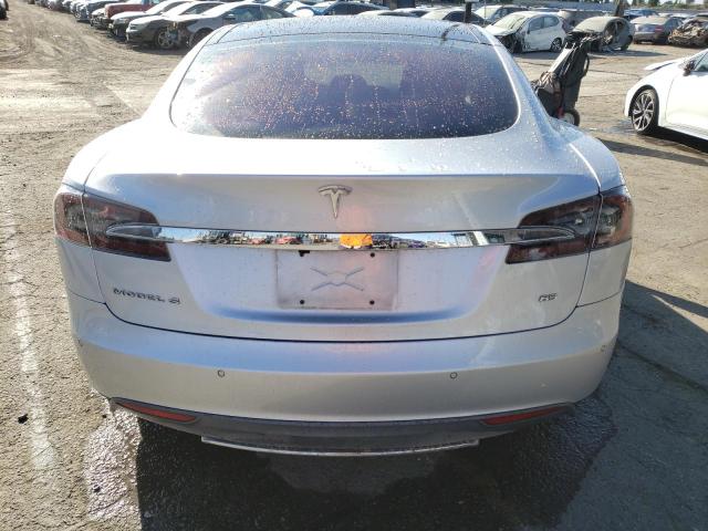 5YJSA1H18FFP79845 - 2015 TESLA MODEL S 85 SILVER photo 6