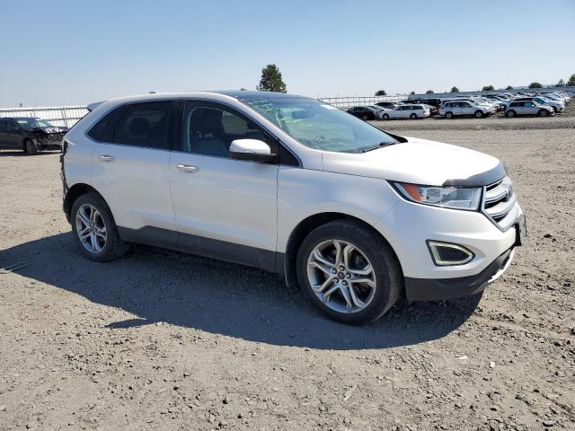 2FMTK4K82FBB93742 - 2015 FORD EDGE TITANIUM WHITE photo 4