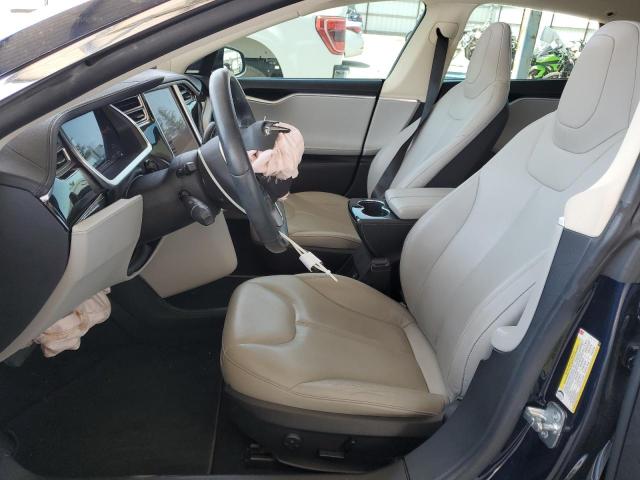 5YJSA1H17EFP35057 - 2014 TESLA MODEL S Mavi foto 7