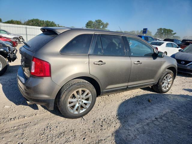 2FMDK3JC5EBB24062 - 2014 FORD EDGE SEL GRAY photo 3