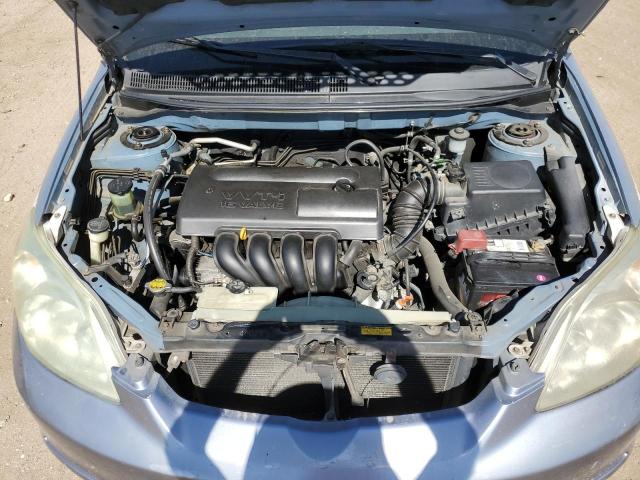 2T1KR38E03C124862 - 2003 TOYOTA COROLLA MA XR BLUE photo 11