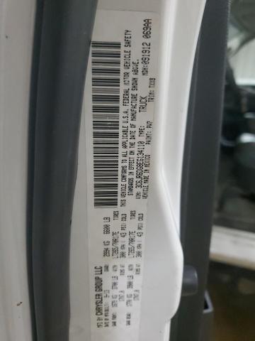 3C6JR6DG8EG134110 - 2014 RAM 1500 ST WHITE photo 13