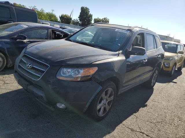 5NMSH73E18H205968 - 2008 HYUNDAI SANTA FE SE BLUE photo 1