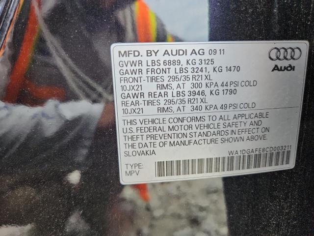WA1DGAFE8CD003211 - 2012 AUDI Q7 PRESTIGE Siyah fotoğraf 14