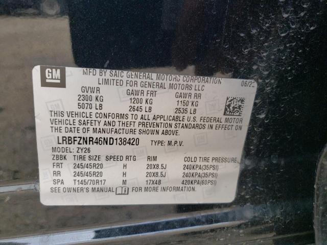 LRBFZNR46ND138420 - 2017 BUICK ENVISION ESSENCE Grafit foto 13