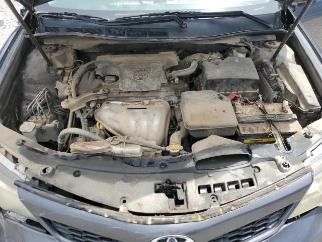 4T1BF1FK6CU011874 - 2012 TOYOTA CAMRY BASE GRAY photo 11