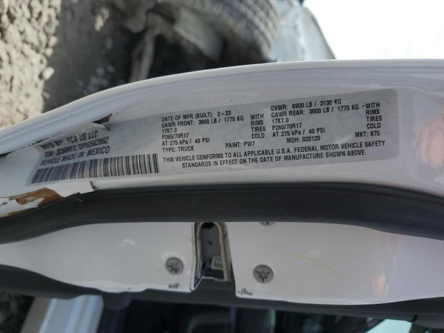 3C6RR7LT0PG562862 - 2023 RAM 1500 CLASS SLT 白色 照片 12