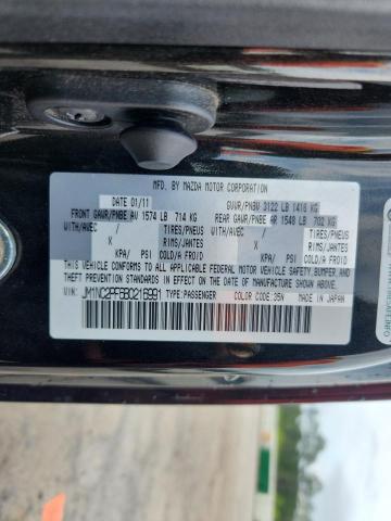 JM1NC2PF6B0216991 - 2011 MAZDA MX-5 MIATA BLACK photo 12