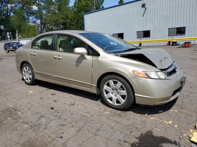 1HGFA16518L046433 - 2008 HONDA CIVIC LX TAN photo 4