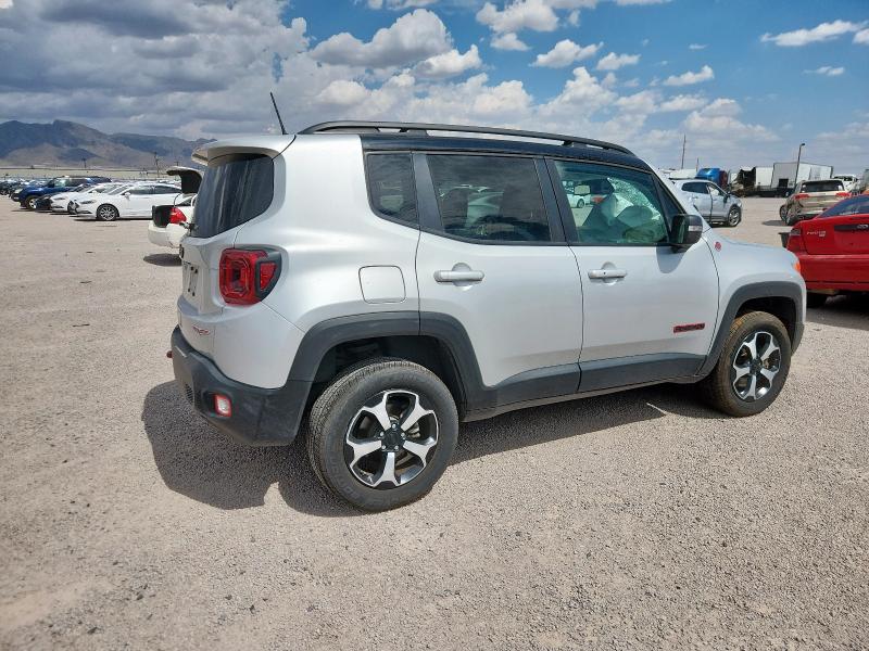 ZACNJBC19KPK01473 - 2019 JEEP RENEGADE TRAILHAWK 银色 照片 3
