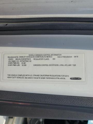 3AKJHLDV6KSKF9218 - 2019 FREIGHTLINER CASCADIA 1 Белый фото 10