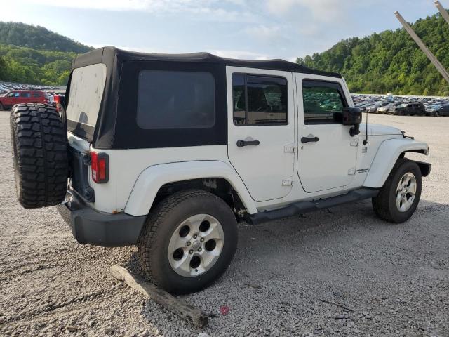 1C4BJWEG1EL322781 - 2014 JEEP WRANGLER U SAHARA WHITE photo 3