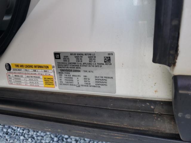 1GNKVGKD0FJ306564 - 2015 CHEVROLET TRAVERSE LT WHITE photo 13