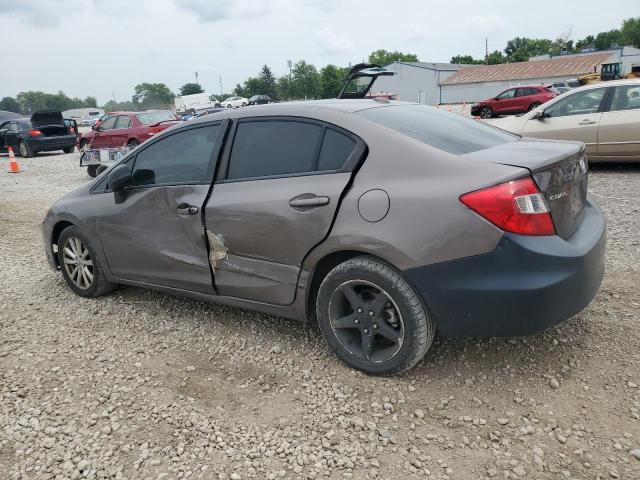 19XFB2F9XCE011105 - 2012 HONDA CIVIC EXL GRAY photo 2