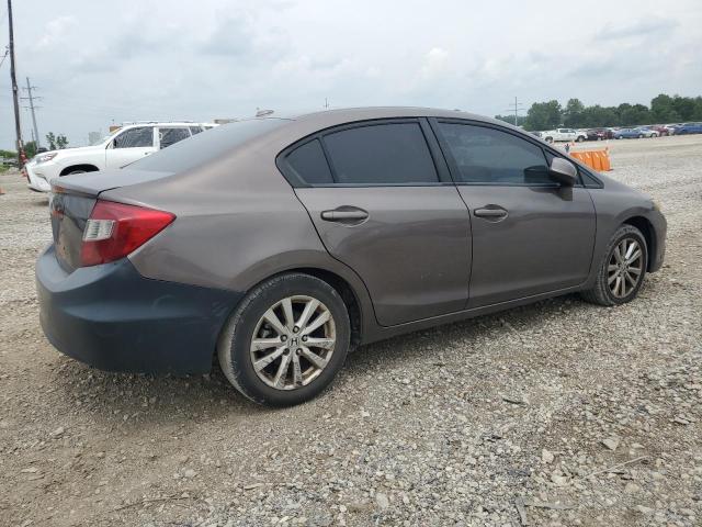 19XFB2F9XCE011105 - 2012 HONDA CIVIC EXL GRAY photo 3