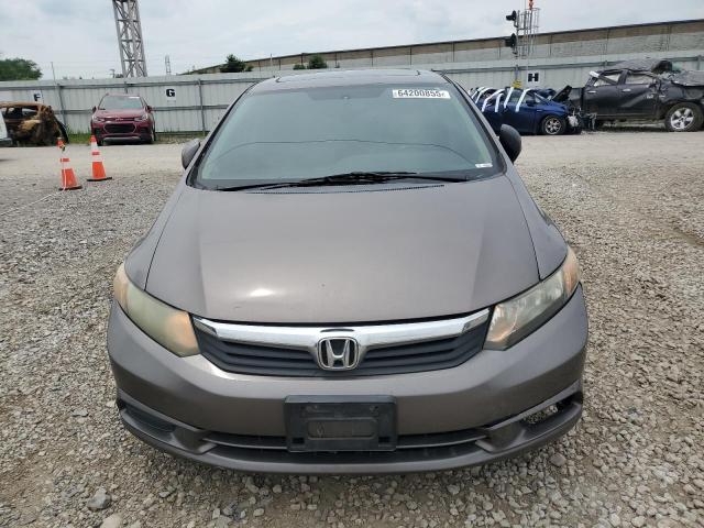 19XFB2F9XCE011105 - 2012 HONDA CIVIC EXL GRAY photo 5