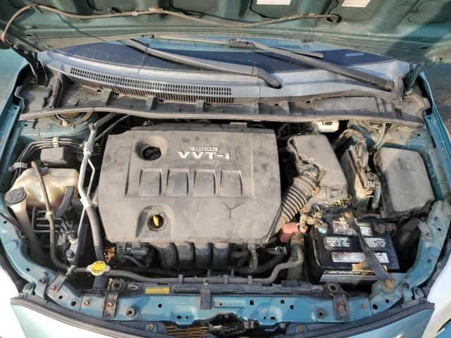 2T1BU4EE8AC381161 - 2010 TOYOTA COROLLA BASE GREEN photo 11