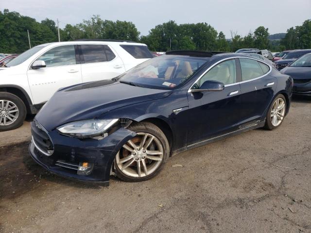 5YJSA1DNXDFP08166 - 2013 TESLA MODEL S ლურჯი ფოტო 1