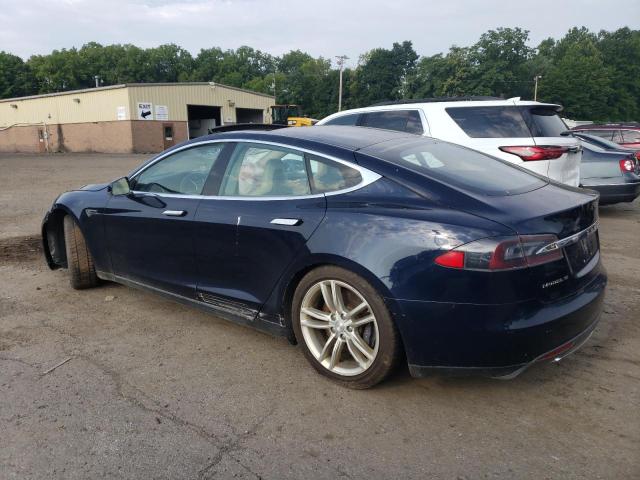 5YJSA1DNXDFP08166 - 2013 TESLA MODEL S ლურჯი ფოტო 2