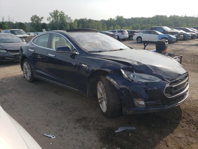 5YJSA1DNXDFP08166 - 2013 TESLA MODEL S ლურჯი ფოტო 4