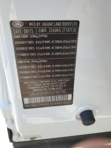 SALAG2V65GA785749 - 2016 LAND ROVER LR4 HSE Ağ foto 12