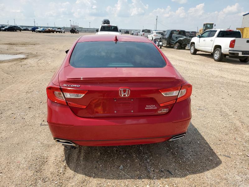 1HGCV2F35LA003858 - 2020 HONDA ACCORD SPORT 红色 照片 6