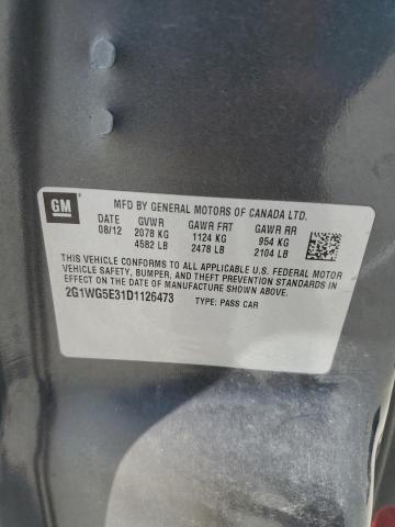 2G1WG5E31D1126473 - 2013 CHEVROLET IMPALA LT 石墨色 照片 13