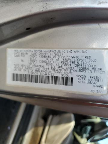 5TBRN34144S443423 - 2004 TOYOTA TUNDRA ACCESS CAB SR5 SILVER photo 10
