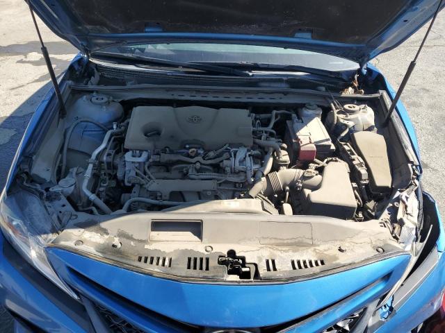 4T1B11HK5KU160562 - 2019 TOYOTA CAMRY L BLUE photo 11