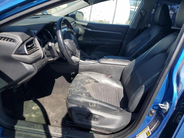 4T1B11HK5KU160562 - 2019 TOYOTA CAMRY L BLUE photo 7