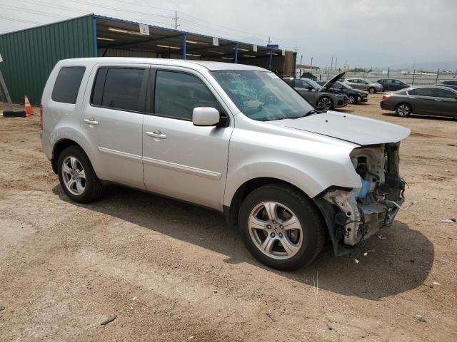 5FNYF4H58EB018411 - 2014 HONDA PILOT EXL SILVER photo 4